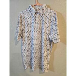 Straight Down Golf Polo Men's Size Medium